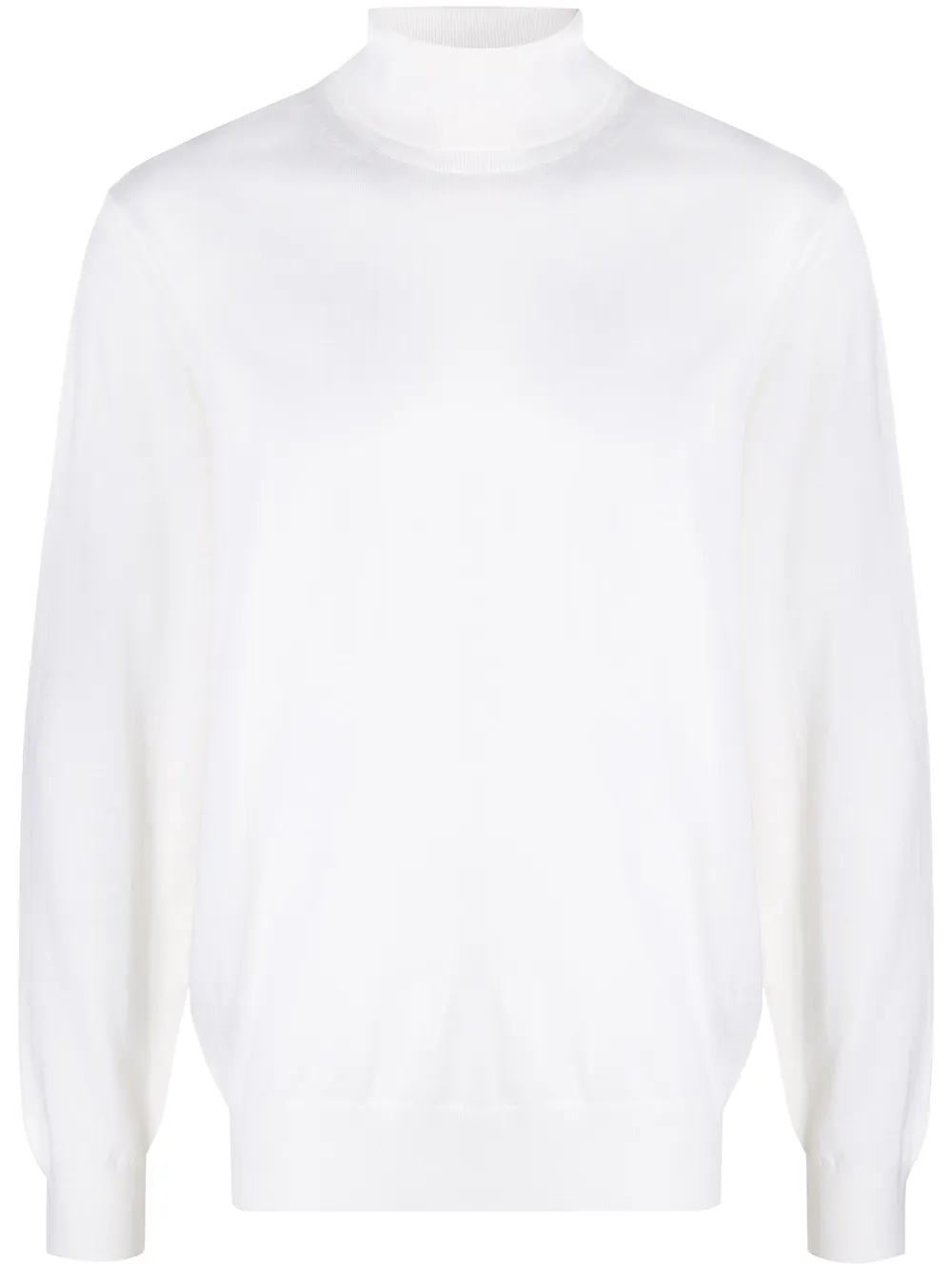 Zegna Fijngebreide coltrui Wit