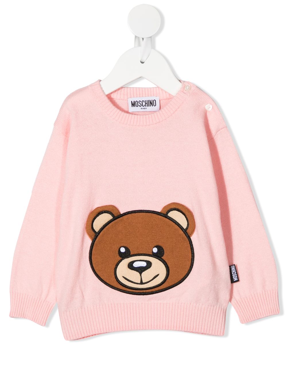 фото Moschino kids толстовка с принтом teddy bear