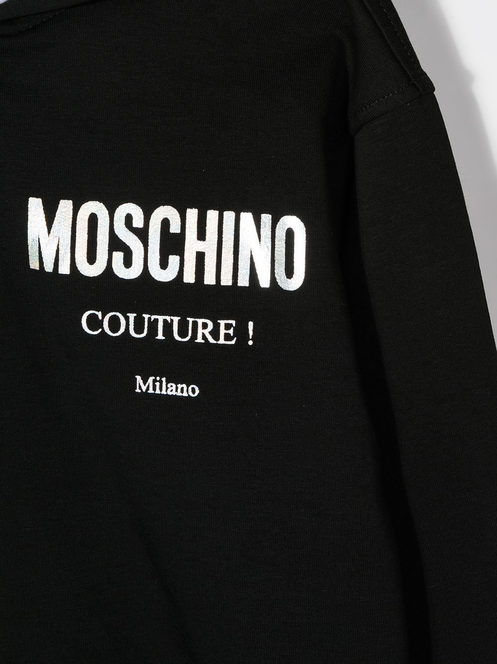 фото Moschino kids худи на молнии с логотипом