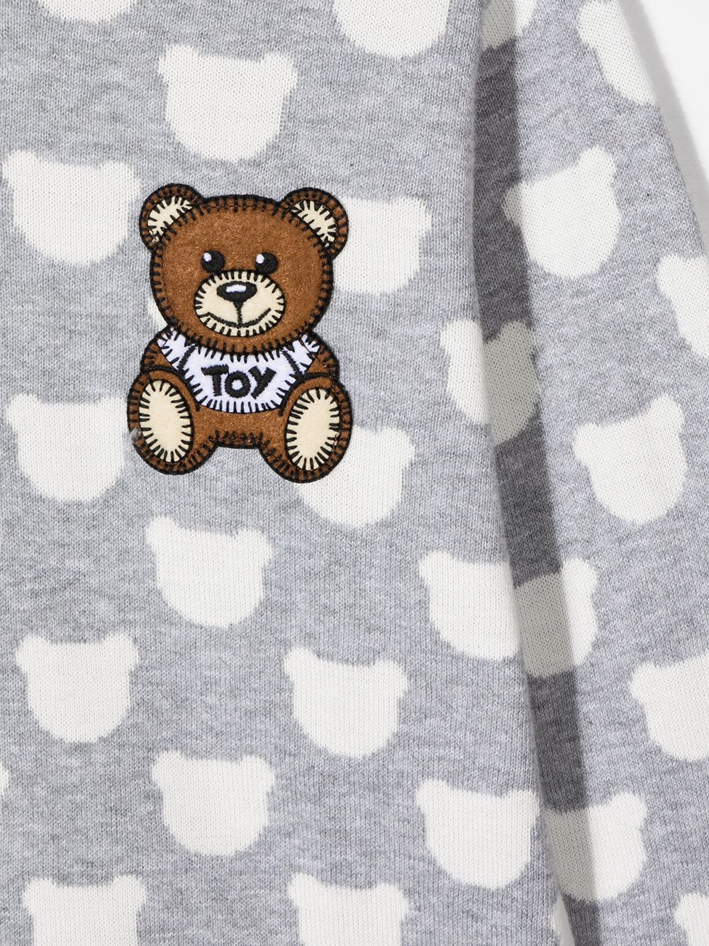 фото Moschino kids толстовка с принтом teddy bear