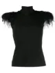 Image 1 of Alberta Ferretti feather trim top