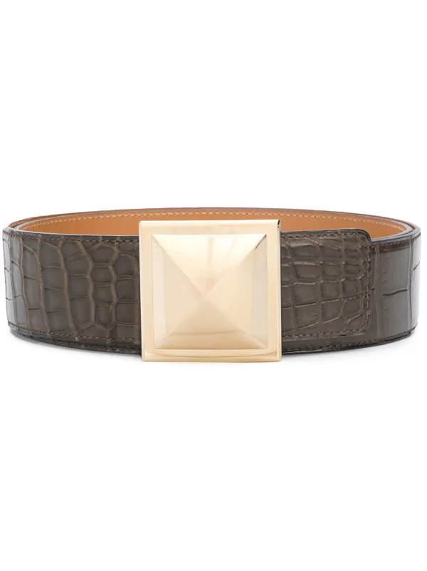 Hermès Pre-owned 2011 Large Stud Belt in Brown