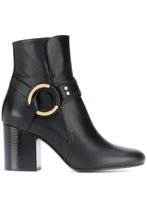 Bottines à détail de boucle - Chloé - Modalova