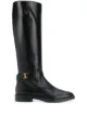 Image 1 of Tod's logo plaque knee-high boots