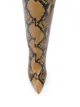 Paris Texas knee-length snake print boots