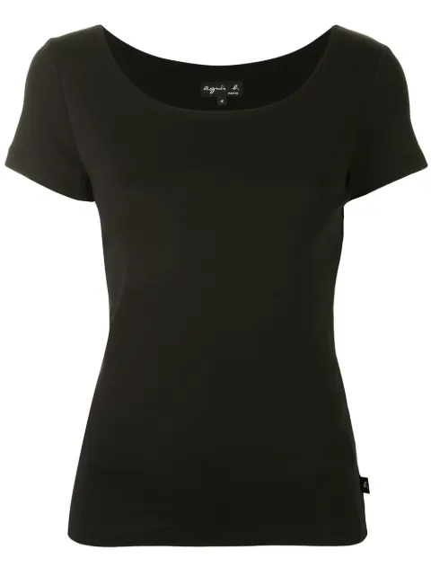 agnès b.  Le Chic scoop neck T-shirt
