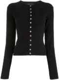 agnès b. Swing snap cardigan - Black