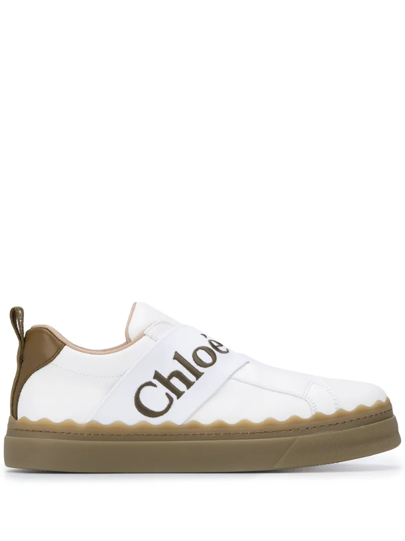 chloe white lauren sneakers