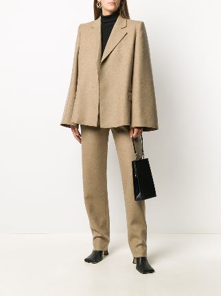 straight-leg wool suit trousers展示图