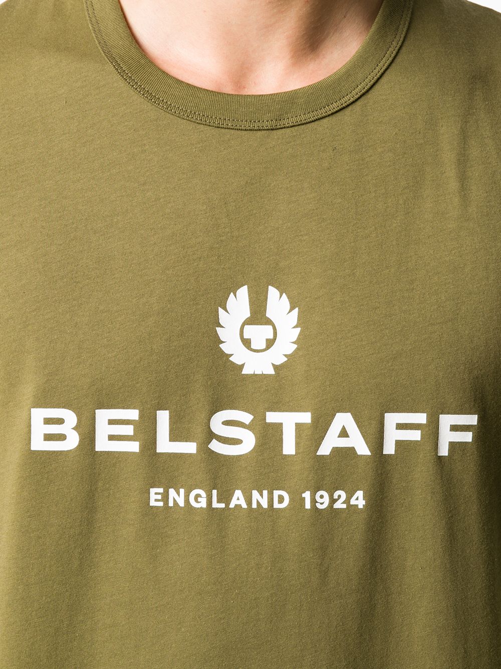 фото Belstaff футболка с круглым вырезом и логотипом