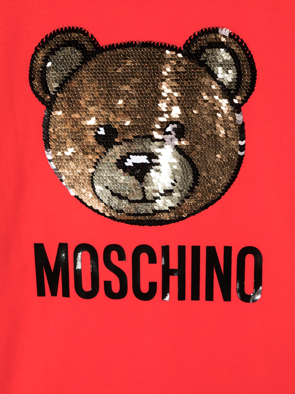 фото Moschino kids футболка с логотипом teddy