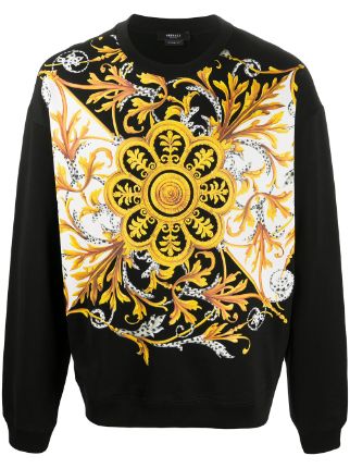 Versace Barocco Acanthus-print Sweatshirt - Farfetch