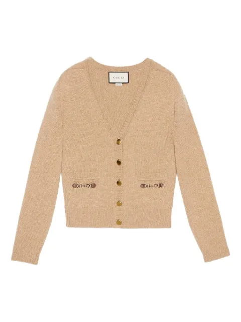 Gucci Horsebit-detail cashmere cardigan