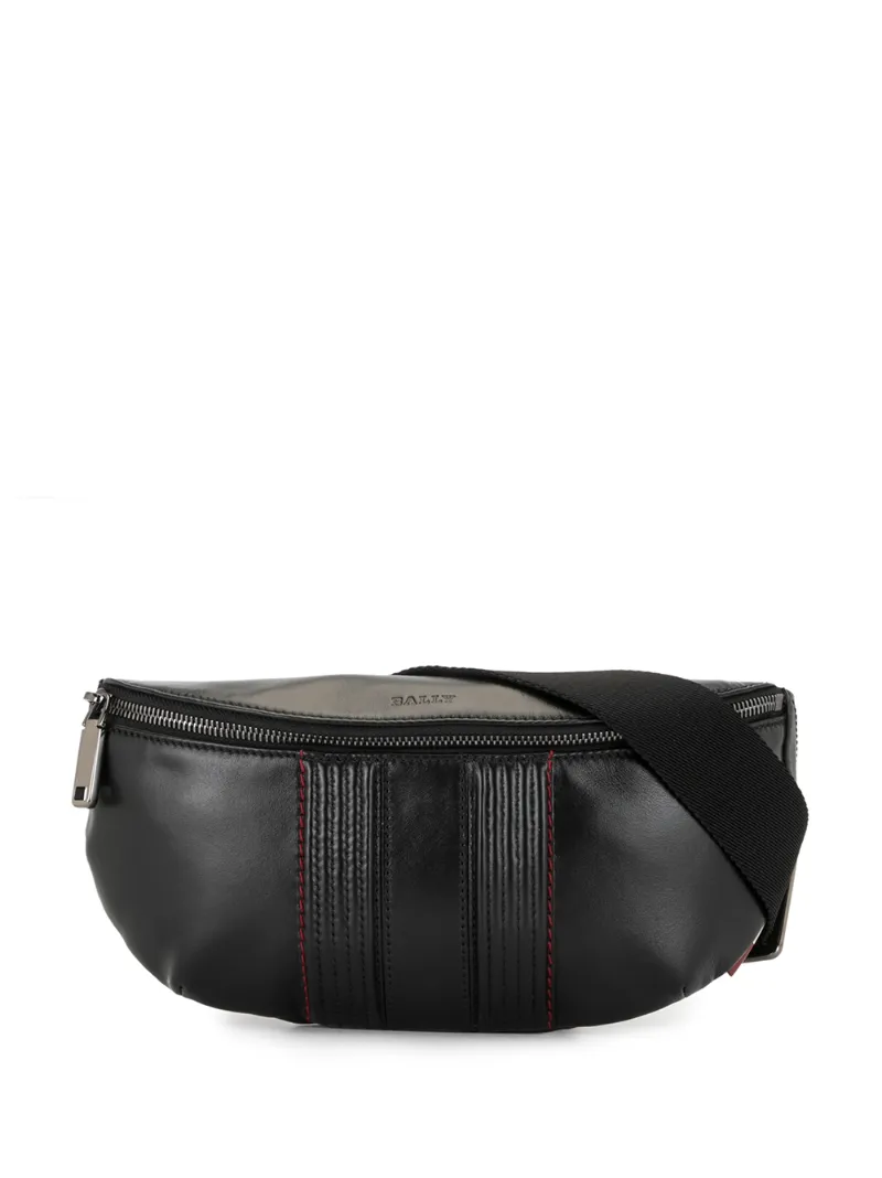 BALLY ZIP-UP LEATHER BELT BAG