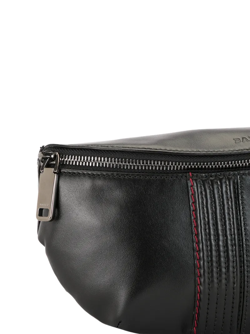 BALLY ZIP-UP LEATHER BELT BAG