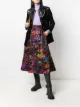 Image 2 of MSGM tree-print A-line skirt