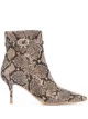 Image 1 of Gianvito Rossi Riccy snakeskin-effect ankle boots