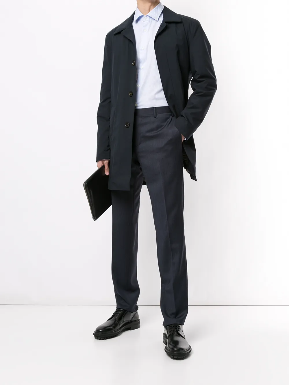 Corneliani Slim-fit pantalon - Blauw