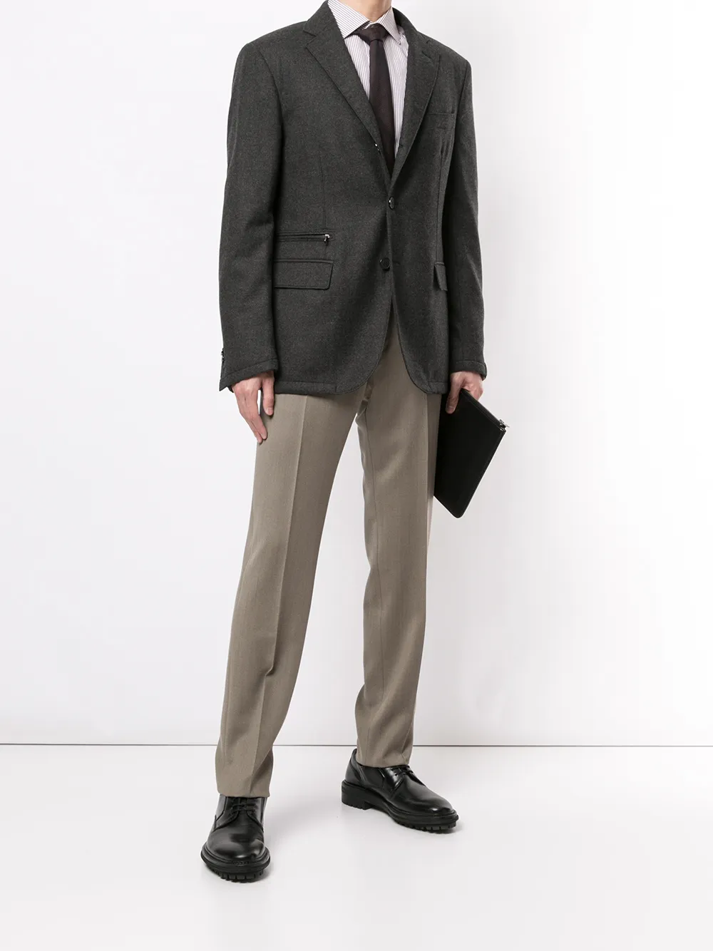 Corneliani Slim-fit pantalon - Bruin