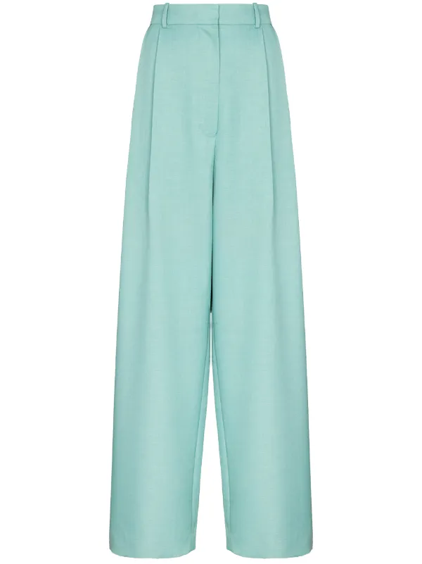 high waist straight trousers