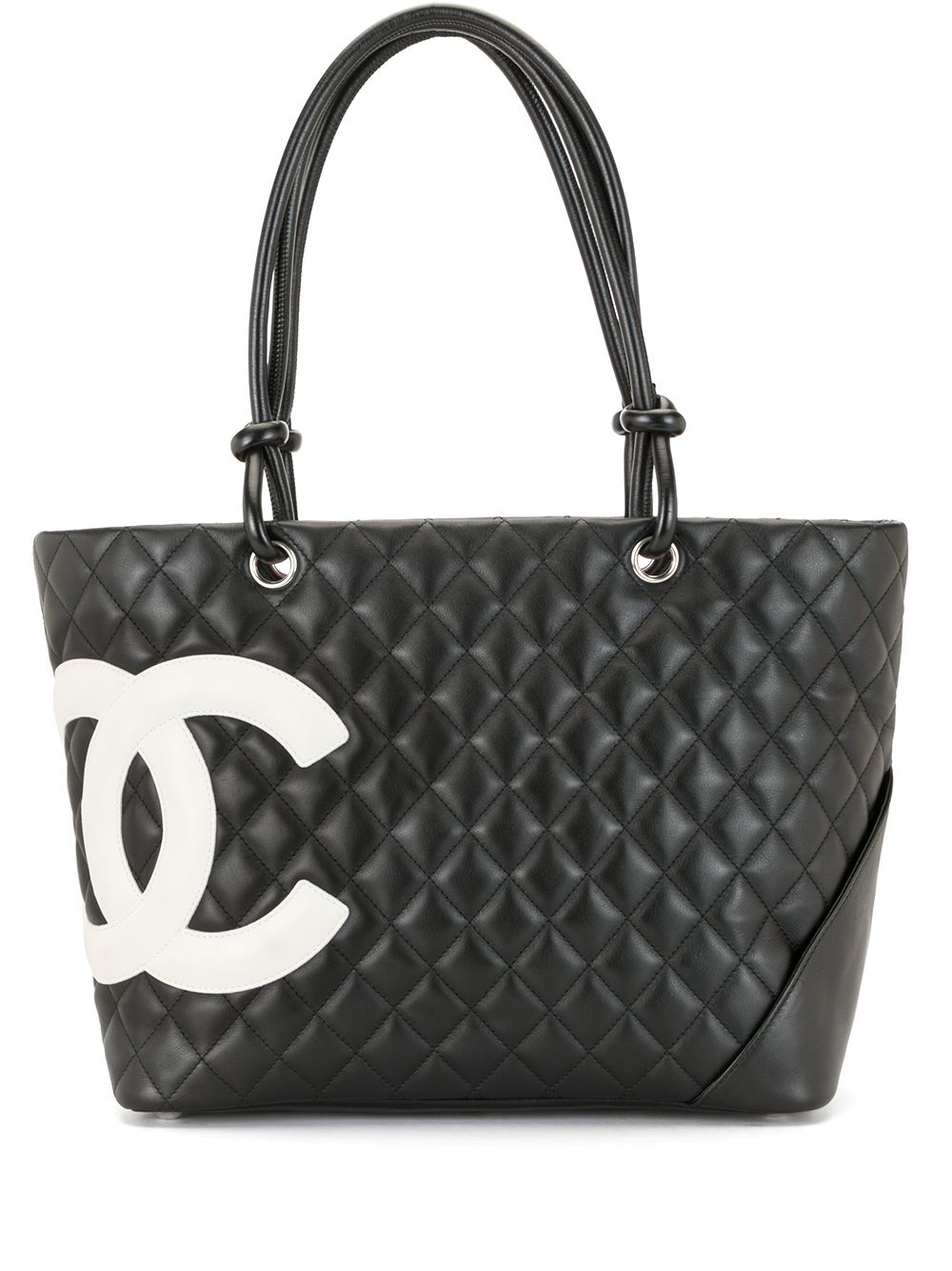 фото Chanel pre-owned сумка-тоут cambon line 2005-го года с логотипом сс