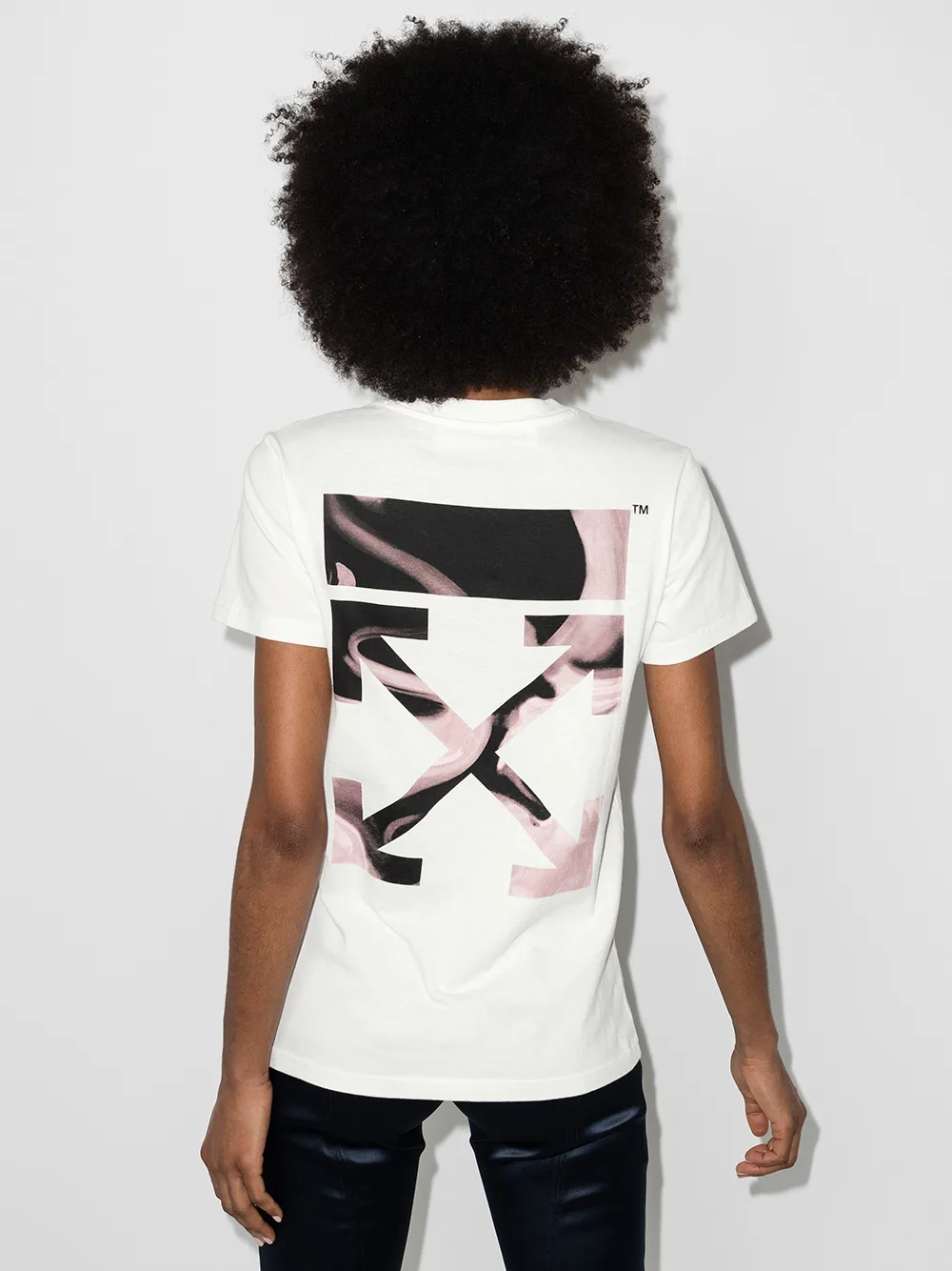 фото Off-white футболка с логотипом arrows liquid melt