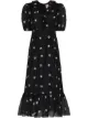 Image 1 of Shrimps Oakley floral-embroidered midi dress