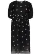 Image 1 of Shrimps Theodore floral-embroidered organza midi dress