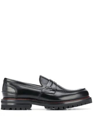 Shop Church's chunky sole loafers with 