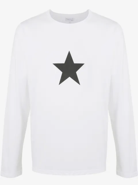 agnès b.  t-shirt imprimé à manches longues