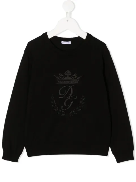 Dolce & Gabbana Kids heritage embroidery jumper