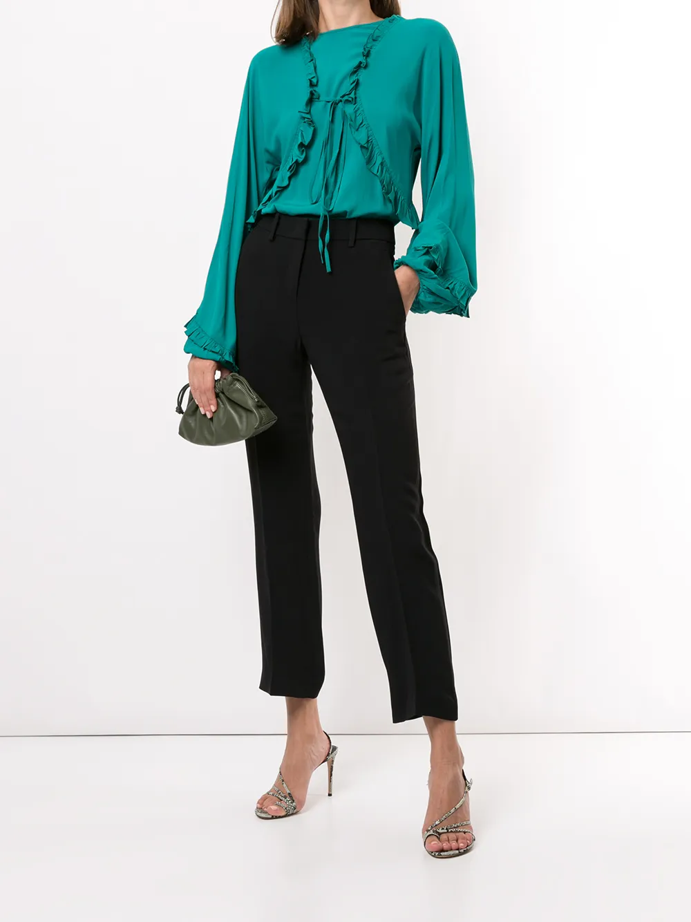 Nº21 Cropped pantalon - Zwart