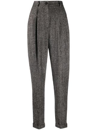 Dolce & Gabbana Tapered Tweed Trousers - Farfetch