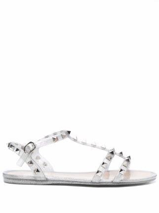 Valentino garavani rockstud glitter pvc online sandals