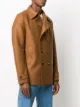 Harris Wharf London double-breasted felt pea coat