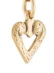 Saint Laurent heart-shaped pendant necklace