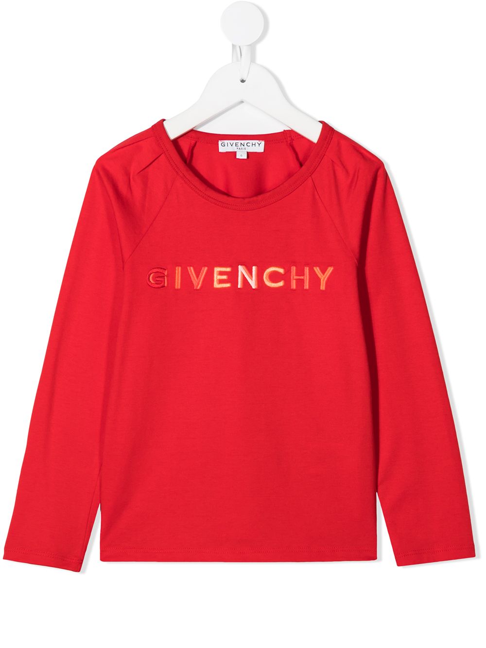 фото Givenchy kids футболка с длинными рукавами и логотипом