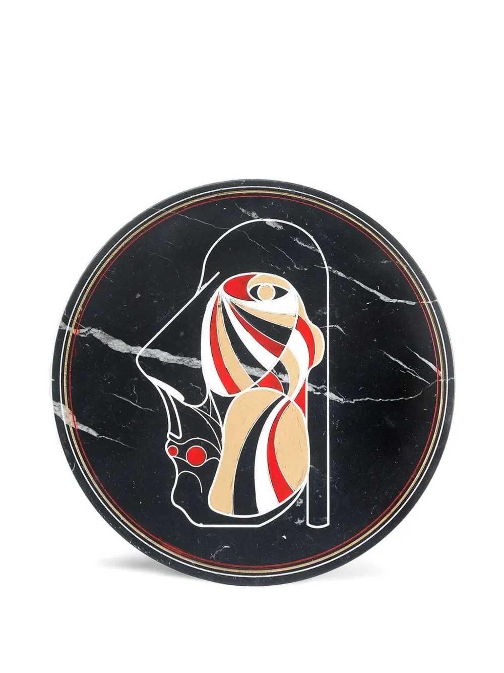 Editions Milano assiette Marblelous II (32 cm) - Noir