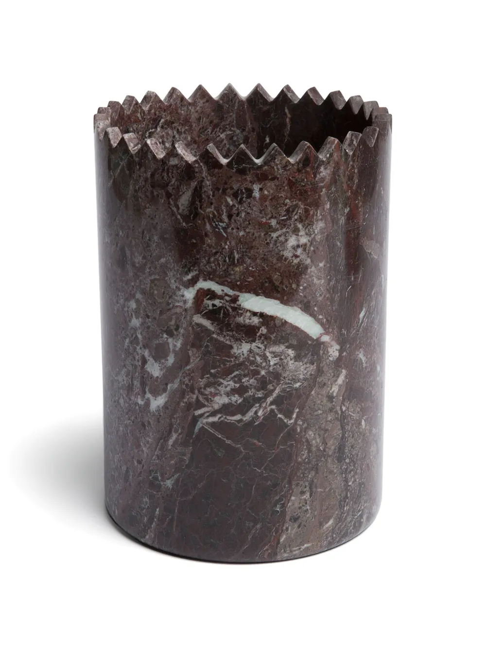  Editions Milano Triangoli Levanto Marmorvase 21cm   Rot 