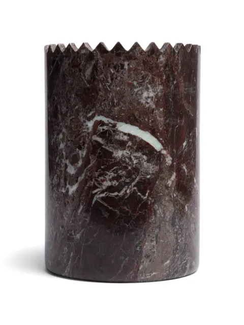 Editions Milano Triangoli Levanto marble vase 