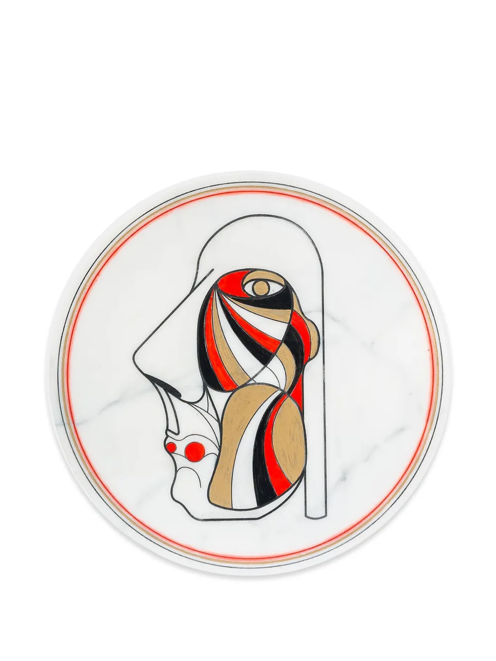 Editions Milano assiette Marblelous I (32 cm) - Blanc