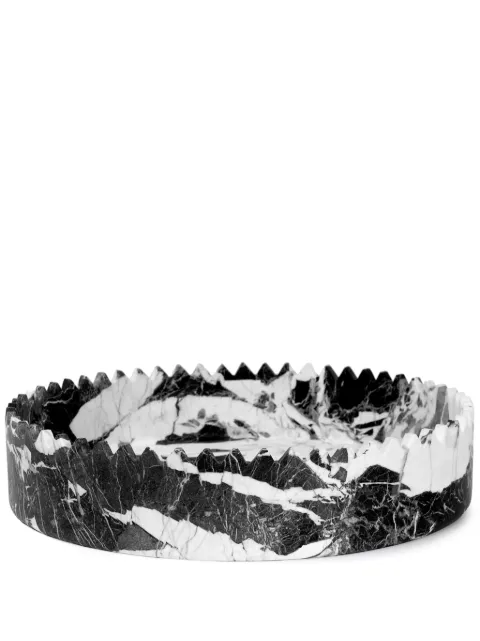 Editions Milano bandeja de mármol Triangoli Arabescato de 32cm