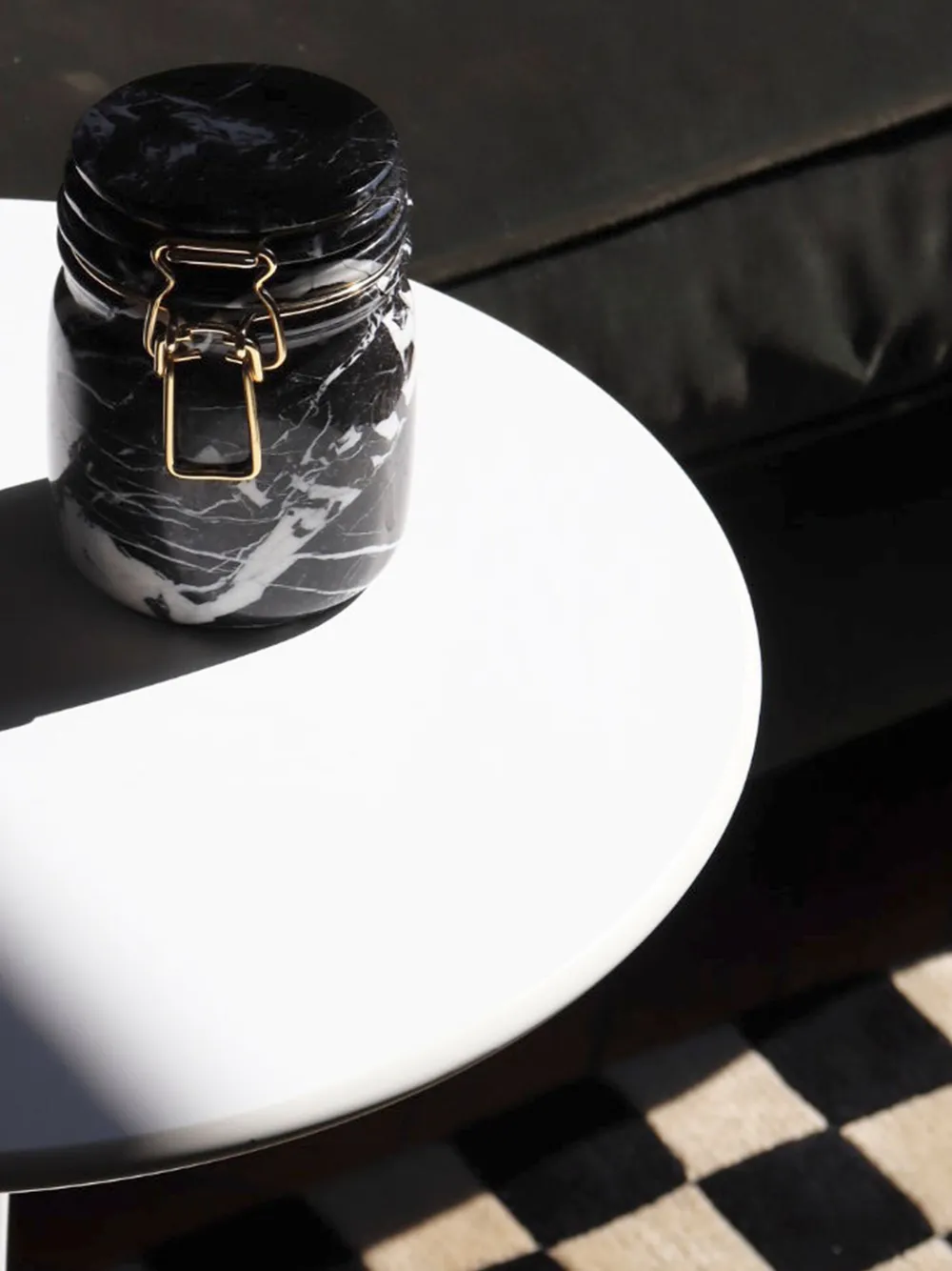  Editions Milano Miss Marble Aufbewahrungsgefäß 12cm   Schwarz 
