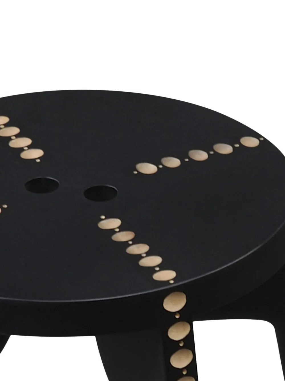  Zanat 'tattoo' Holzhocker   Schwarz 
