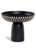 Zanat Nera wooden bowl (20cm) - Black
