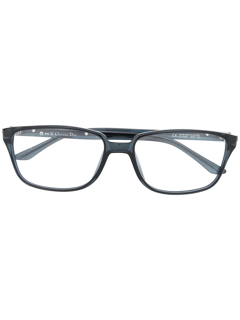 

Christian Dior lentes con armazón rectangular 1990 pre-owned - Azul