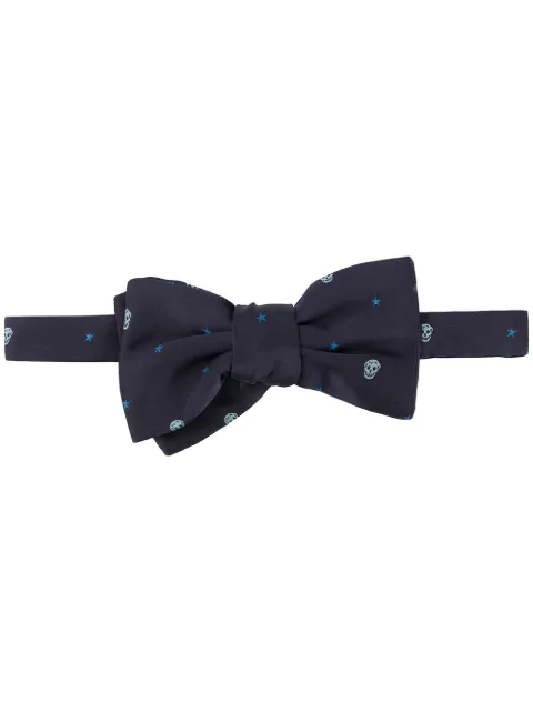 ALEXANDER MCQUEEN SKULL-PRINT CLIP-ON BOW TIE