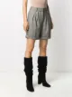 FRAME plaid high-waist shorts