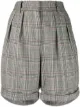 Image 1 of FRAME plaid high-waist shorts