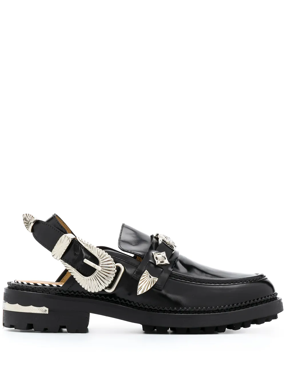 

Toga Pulla mocasines con tira trasera - Negro